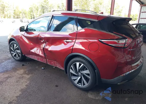 2015 Nissan Murano S/Sl/Sv/Platinum из США, поврежденный, VIN 5N1AZ2MH5FN203091